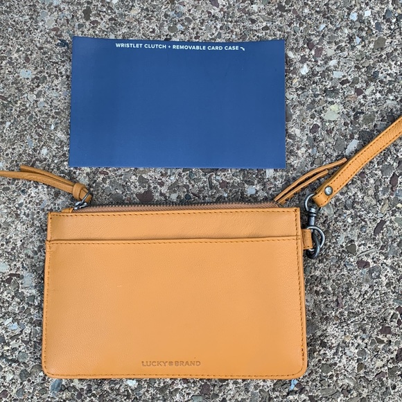 Lucky Brand Orange Wristlet Clutch - Picture 3 of 5